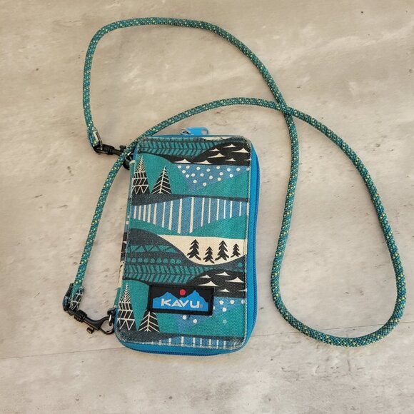 Kavu Womens Go Time Bi-Fold Crossbody Wallet With Climbing Rope Strap - Picture 1 of 11